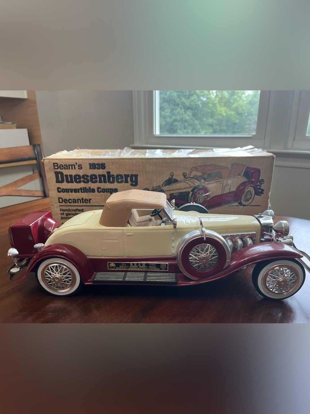Beam’s 1935 Duesenberg Convertible Coupe Decanter with Original Box